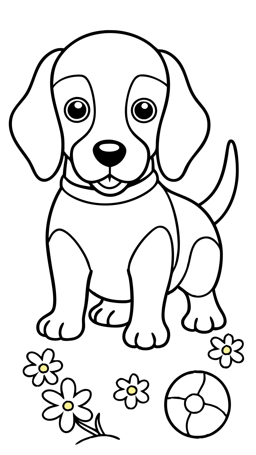 coloriages de chiens beagle